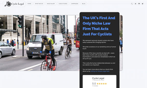 Cycle Legal Website