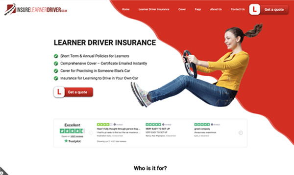 Insure Learner Driver Website